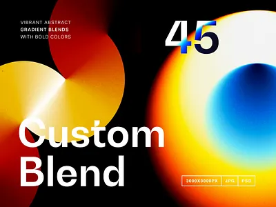 Gradient Custom Blend abstract background blend blended blur blurred blurry download elements glowing gradient grain neon noise pixelbuddha psd shapes template texture textures