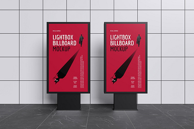 Lightbox Billboard Mockup Bundle Set panel