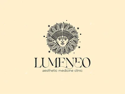 Lumeneo- aesthetic medicine clinic brand brandidentity branding design font identity illustration logo logotype