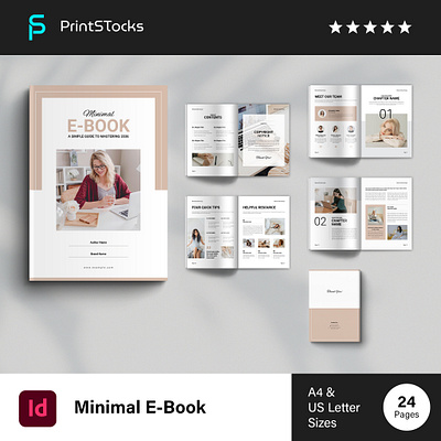 Minimal Ebook Template book design branding brochure brochure design company profile corporate design design template ebook graphic design landscape design minimal brochure minimal ebook minimal portfolio new portfolio print template template design trend