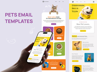 Pets Email Templates design email email builder email campaign email design email marketing email newsletter email templates html email marketing newsletter pets email stripo email web design