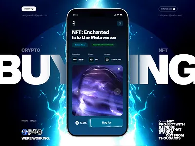 NFT crypto platform design - mobile adaptation ai analytics blockchain blockchainanalytics cryptocurrency cryptoplatform data defi finance fintech investment landing page platform rwa saas tokenization trading ux ux crypto web3