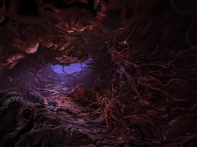 The Living World corrupt environment flesh landscape organic red