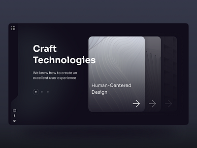 Craft Tech Web Concept company website concept design development company gradients it company modern product design technologies company technology ui uiux web web design web page web ui