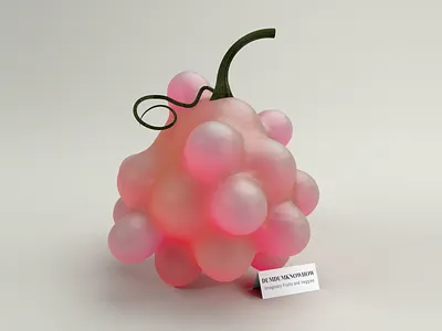 Imaginary Fruit 02 3d 3d art 3d sculpture c4d c4dart cinema 4d cinema4d digital art modeling render sculpture