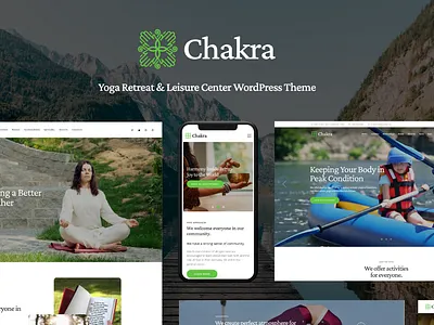 Chakra - Yoga Retreat & Leisure Center WordPress Theme business web design webdesign wordpress wordpress theme wordpress themes