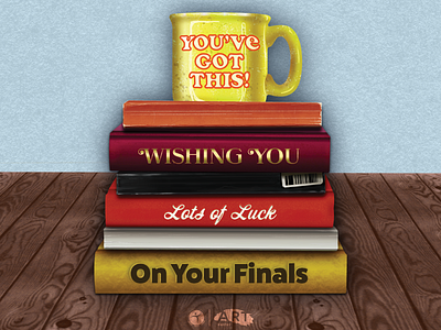 Good luck on finals! adobe illustrator books design digital illustration exams finals graphic design higher ed illustration procreate study