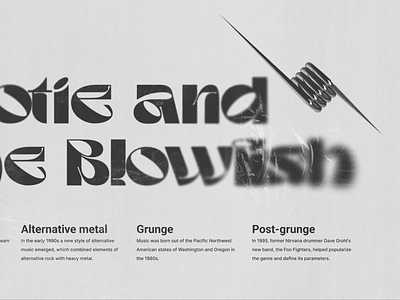 musician grunge | landing black black and white branding concept creative design graphic design grunge hootie and the blowish landing page music musician nirvana print texture type typogaphy ui web webdesign