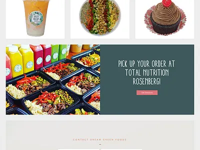 Website Design for Green Dream Foods design food website web design website website design website designer wix wix web design