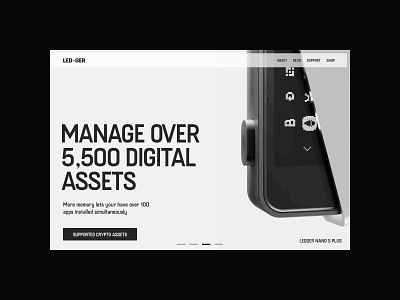 Ledger Wallet (2) | Concept crypto crypto wallet design graphic design landing layout ledger ui ux ui uxui wallet web design