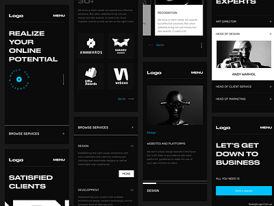 Digital Agency website design 3d animation app branding design minimal mobile app motion graphics ui