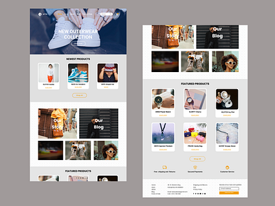 Landing page for a fashion store 003 branding clothing daily ui dailyui design dribbble ecommerce fashion figma graphic design illustration landing page ui uiux web design