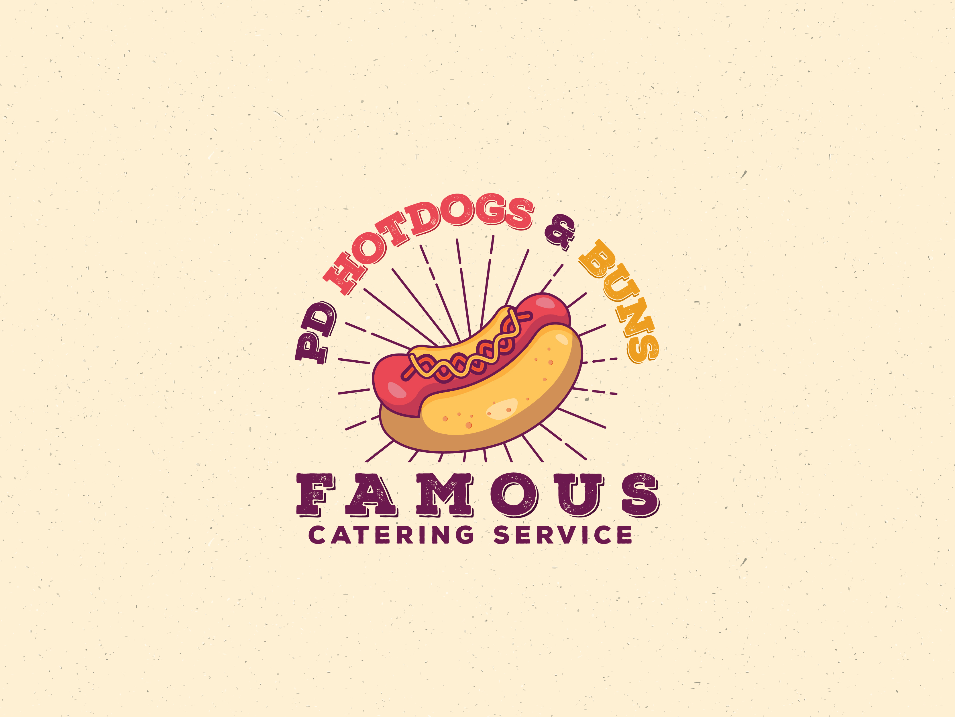 Hotdogs & Buns adobe adobe illustrator branding clean clear design fast fast food graphic design icon illustration illustrative illustrative logo illustrator logo logo design minimal ui