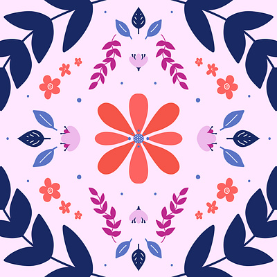 Vector Floral Pattern Design illustration illustrator pattern pattern design surface design