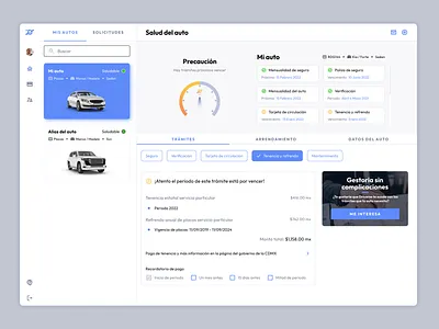 Driverse Web App app design automotive blue car app car cards car platform car platform design design management platform design ui user interface vehicle web