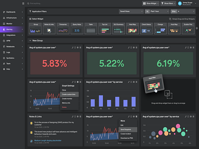 Analytic Web Application Data System charts clean complex dark dashboard data flat heatmap hot infographic saas system ui web web app