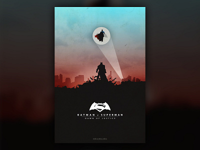 Batman v Superman: Dawn of Justice design illustration poster design vector