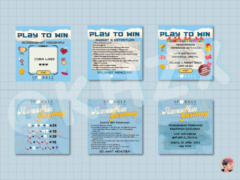 Blue Games branding canva design educational fun graphic design illustration instagram logo template