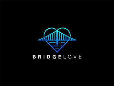 Bridge Love bridgelogo combinationlogo comtemporarylogo creativelogo flatlogo gradientlogo heartlogo hopelogo illustration logo logodesign lovelogo minimallogo typography ui wordmarklogo