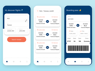 Boarding pass app boardingpass dailyui design figma flight flightapp graphic design mobile ui