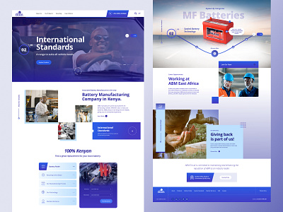 Associated Battery Manufacturers (ABM) Landing Page design minimalism ui ui design uidesign user experience design user interface design ux ux design web design