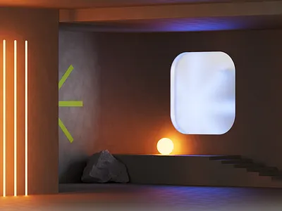 Warm/Cold 3d c4d cinema4d interior motion graphics redshift render