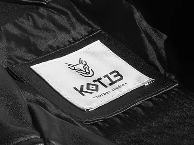 KOT13 Barber Studio barber branding design graphic design identity logo typography