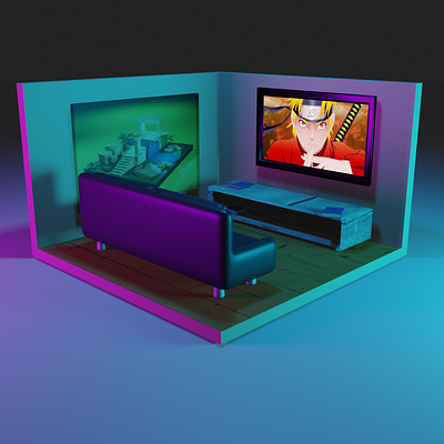 Tiny Room 3d 3dblender blender design explore illustration tinyroom
