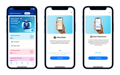 Allied Mobile App User Interface app design ui ux