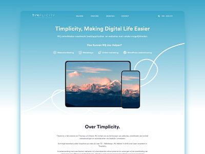 Timplicity Website UI Design agency app app design blue business business website creative agency design glassmorphism line art mobile app professional design web app web design web ui web ui ux web ux website website design website landing page