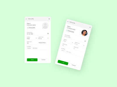 Edit profile branding contact continue design edit edit profile flat form identity illustration minimal profile save ui ux vector
