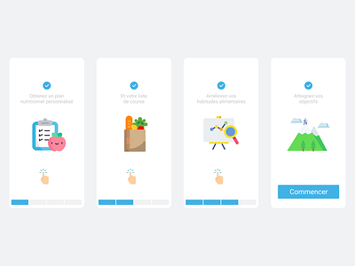 Nutrition app - presentation design ui ux