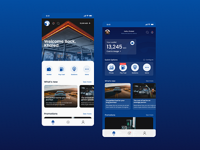 Gas Station Mobile Application app design fuel gas station mobile mobile app ui ui
