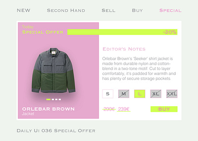 Daily UI #036 Special Offer 036 3d animation app branding dailyui design figma graphic design illustration inteface design logo motion graphics offer product retail sketch ui uiux uxui