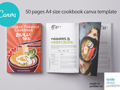 Chinese Food Recipes CANVA Template