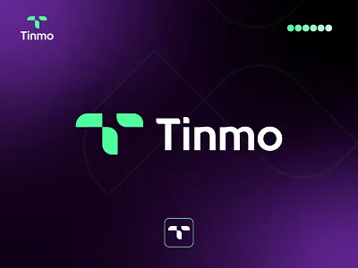 Tinmo T Letter Logo blockchain branding concept creative crypto geometric lettermark logo inspirations logo mark mark minimal minimalist modern sign symbol t letter tech technology