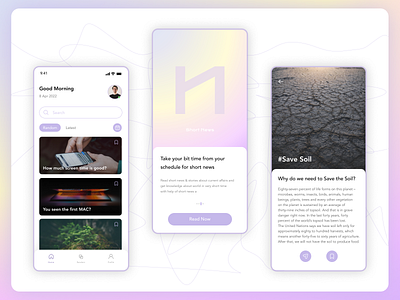 Newshort - Short News app androidapp appdesign bestui design figma homepage illustration iosappdesign newsapp onboarding prototyping short shortnews splashscreen sports ui uiux ux wireframing xd