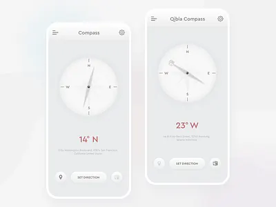 Compass & Qibla Compass UI muslim app