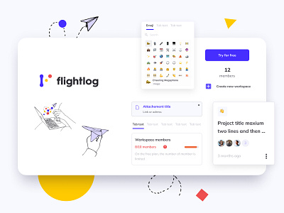 Flightlog App — Design system business processes chouette collaboration design design system development documentation identity management marketing website product python saas solution ui ux vuejs web app webflow