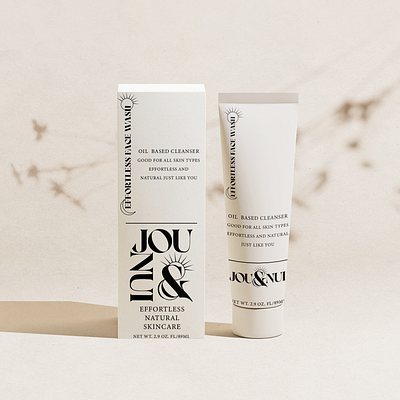 Jou & Nui Effortless Natural Skincare: Brand & Product Design brand design branding graphic design logo product design