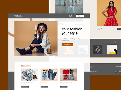 fashion landing page 3d branding graphic design logo ui ux design ui desgn