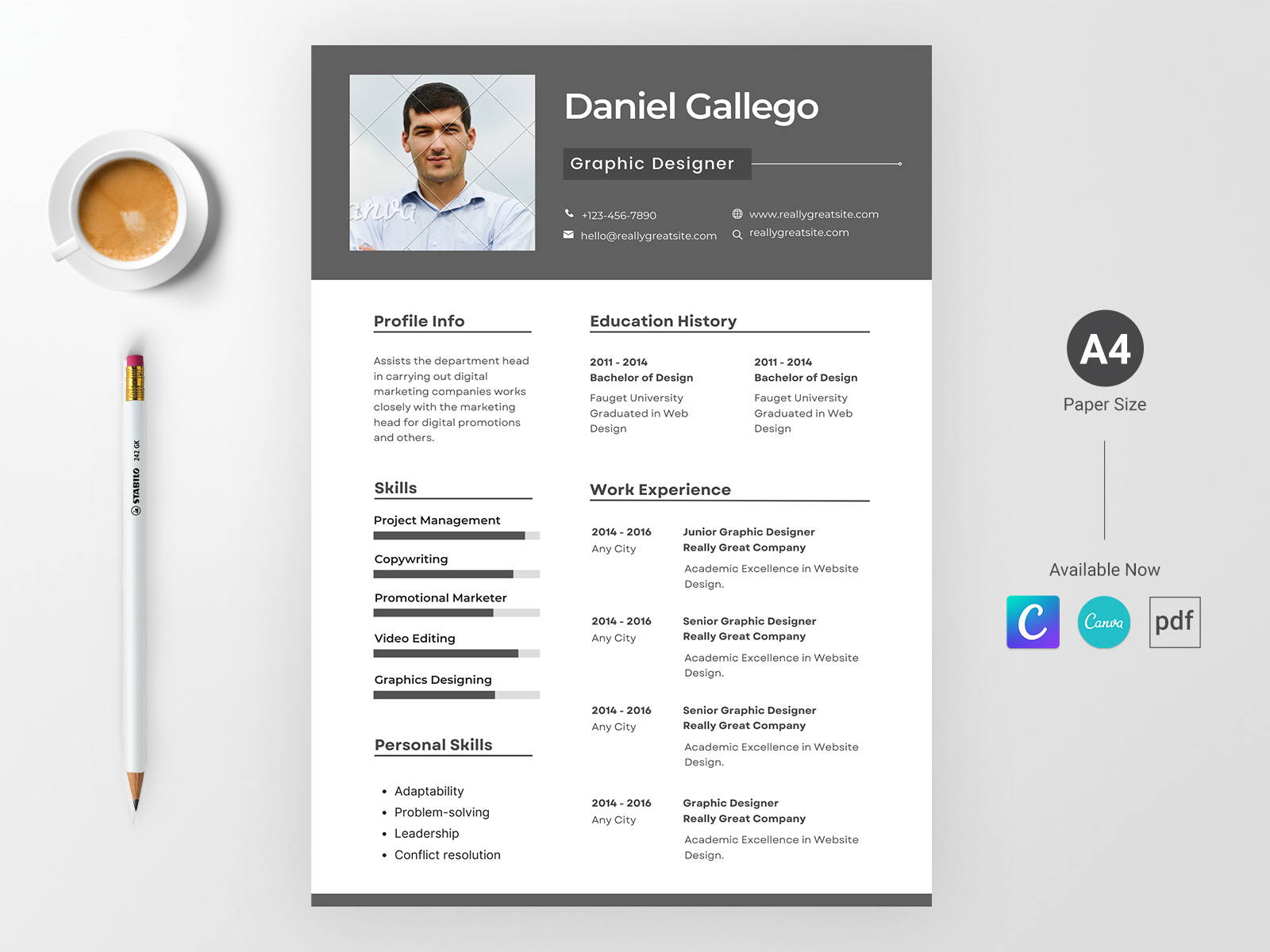 Example of Minimal Cv/Resume Design