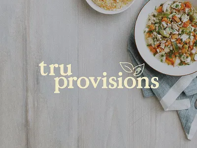 TruProvisions | Final Brand Identity Design brand brand design branding food food logo graphic design green green logo leaf leaf logo logo logo design organic organic logo plant plant logo
