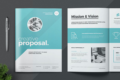 Creative Proposal Template annual annual report booklet brand brief brochure business clean corporate creative proposal guideline identity invoice magazine manual portfolio project proposal design proposal template report