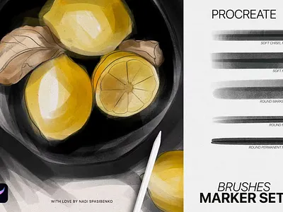 Realistic Marker for Procreate brush brushes design graphic design marker paper pen pencil procreate procreate app procreate art procreate brush procreate brushes procreate illustration procreate paint procreate stamp procreate texture procreate textures sketch texture