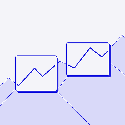 up and up finance graph graphic design illustration poster vector