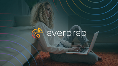 Everprep: Exam Prep Branding app brand branding chameleon character green icon logo ui