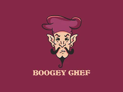 Boogey Chef branding design graphic design illustration logo mascot logo design vector
