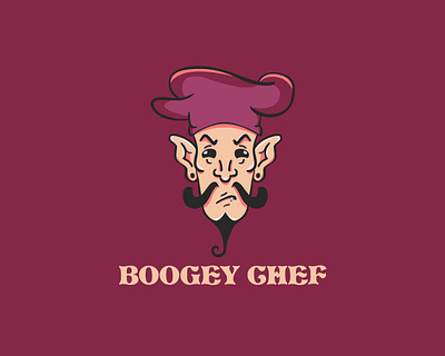 Boogey Chef branding design graphic design illustration logo mascot logo design vector