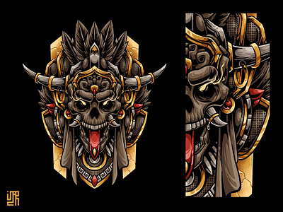 THE PRIMORDIAL branding dark design dribbble illustration logo mage magic mythical new shot skull skull artwork traditional tribal tribe tribes ui